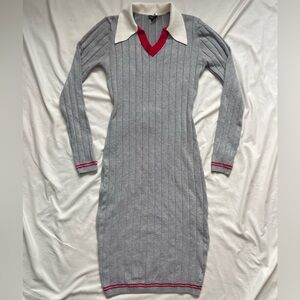 Fashion Nova Collared Sweater Dress